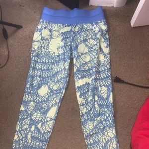 Nike yellow & blue leggings